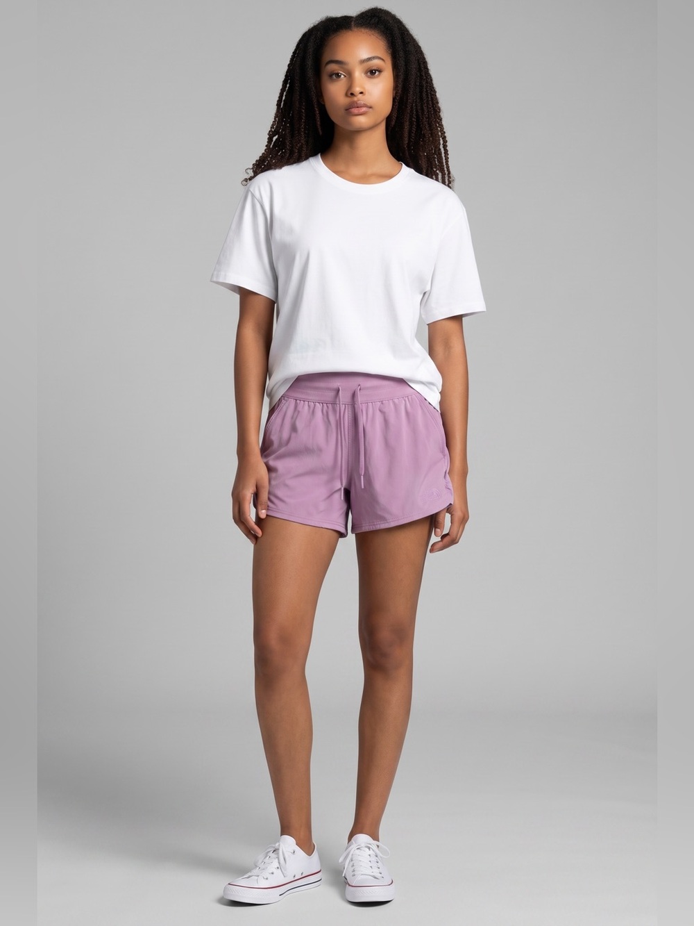 The North Face Women's Athletic Shorts Mauve Purple - Size Small